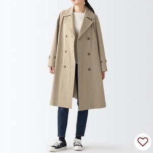 New Muji Classic Camel Trench Coat